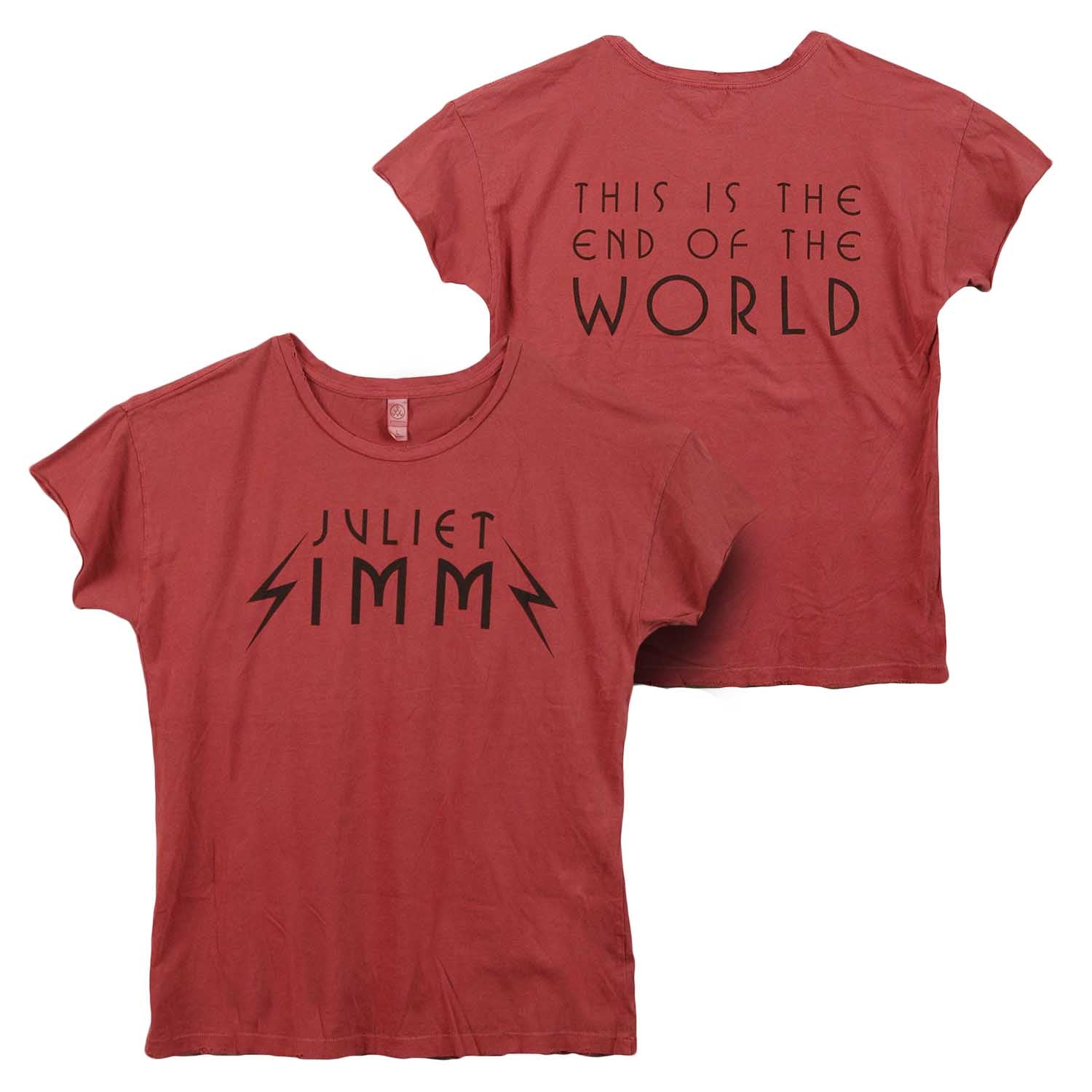 End Of The World Red Ladies Tee